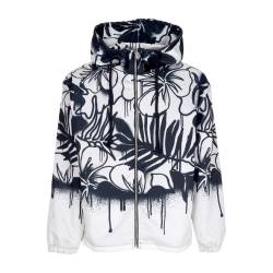 Herren-Windbreaker Flower Full Zip Hoodie Schwarz von disclaimer