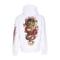 Herren Kapuzenpullover Ryu Dragon Hoodie WeiB von dolly-noire