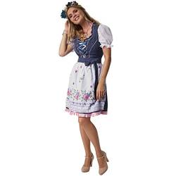 dressforfun 900613 Mini-Dirndl, Kurzes Dirndl in klassischer Optik, fein gestaltete Schnürung - diverse Größen - (XXL| Nr. 302969) von dressforfun