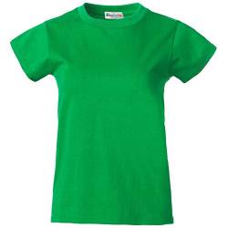 dressforfun 901025 Damen T-Shirt, Basic Shirt Kurzarm, Baumwolle, Diverse Farben und Größen - (Grün | XXL | Nr. 304249) von dressforfun