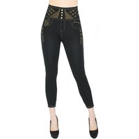 dy_mode 7/8-Leggings High Waist Capri Leggings 7/8 Sommer Jeggings mit Druckmuster High Waist von dy_mode