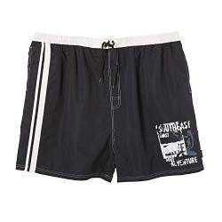 eleMar Übergrößen Herren Bade Shorts schwarz - Größe 3XL-10XL, Größe:10XL von eleMar