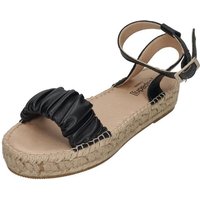 espadrij l´originale NIMES RUFFLE HIGH Riemchensandalette Noir von espadrij l´originale