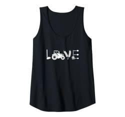 Damen Liebe Bauern Tank Top von fabrinity