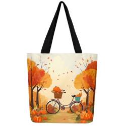 fifbird Sea Turrtle Tote Bag for Women Tropical Sealife Large Shoulder Bag, Orange, Einheitsgröße von fifbird