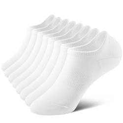 fitfets Sneaker Socken,4 Paar,Füßlinge Damen und Herren,Weich und Atmungsaktiv Größe,Weiß,39-42 von fitfets