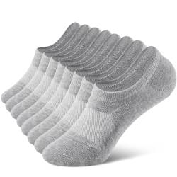 fitfets Sneaker Socken Herren & Damen Füßlinge 8 Paar No Show Unsichtbare Socken Unisex Set Gr. 35-50 Socken Baumwolle,Grau,35-38 von fitfets