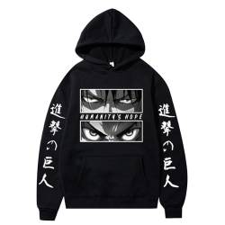 Männer Frauen Anime Cosplay Sweatshirt Attack on Titan Langarm Kapuzenpullover Eren Jaeger Casual Pullover Levi Hoodie aus Reiner Baumwolle von flowereyes