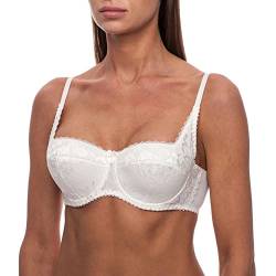 frugue Dirndl BH Damen Push Up mit Spitze Elfenbein EU 80E von frugue