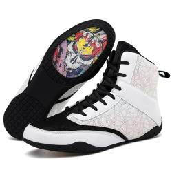 funifuni Boxschuhe für Herren – Pro High Top Turnschuhe Damen Wrestling Sneakers Kampfsport-Trainingsschuhe für Boxer Kampfsport-Wettkämpfe von funifuni