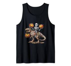 Halloween für Jungen Herren Dinosaurier T Rex Mama Kürbis Tank Top von funny halloween