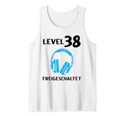 Herren Level 38 Freigeschaltet 38.Geburtstag Mann Tank Top von geburtstag & acht und dreizig Jahre Geschenke