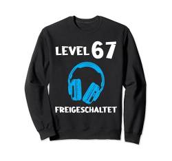 Level 67 Freigeschaltet 67.Geburtstag Mann Sweatshirt von geburtstag & sieben und sechzig Jahre Geschenke