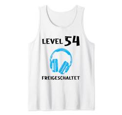 Herren Level 54 Freigeschaltet 54.Geburtstag Mann Tank Top von geburtstag & vier und fünfzig Jahre Geschenke