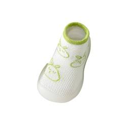 Winterstiefel Baby Atmungsaktive Baby-Kleinkindschuhe und -socken aus Mesh für Frühjahr/Sommer. Bequeme, rutschfeste Baby-Socken und -Schuhe mit Gummisohle Baby Sneaker (White, 23 Infant) von generic