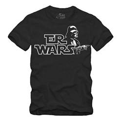 Er Wars - T-Shirt Er war es, Seine Schuld,Arbeit Geschenk (S, Schwarz) von gestofft