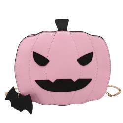 Frauen Kürbis Brieftasche PU Halloween Brieftasche mit Abnehmbarer Metallkette Praktische Mode Umhängetaschen Stil 3 Frauen von ggtuyt