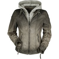 Gipsy Lederjacke - Cascha LAMOV - XS bis 5XL - für Damen - Größe 5XL - taupe von gipsy