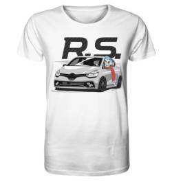 glstkrrn Clio 4 RS Phase 2 skulldriver T-Shirt, Regular, Unisex, White, XL von glstkrrn