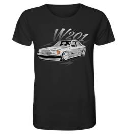 glstkrrn W201 T-Shirt, regular, unisex, Black, XL von glstkrrn