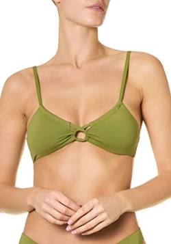 goldenpoint Bikini Damen Badeanzug Bustier-BH mit Kordelzug, Farbe Grün, Größe 75 von goldenpoint