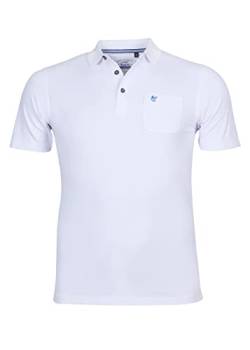 hajo Polo & Sportswear Herren Basic Pikee-Poloshirt weiß 56 von hajo