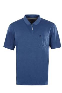hajo Poloshirt Kurzarm Shirt Stay Fresh 20080 600 blau strukturiert, Herren-Größe:60 von hajo