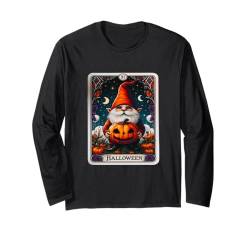 Niedlicher Halloween-Zwerg, gruselig, für den Garten Langarmshirt von halloween Tees for women boys