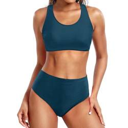 hehiy Gerippter O-Ring-String-Bikini-Badeanzug für Damen, freche Tanga-Badebekleidung, Zweiteiliger Badeanzug Schwarzer Bikini Damen Bikini Set von hehiy