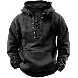 hehiy Herren Hoodie-Sweatshirt-Pulli Langarm Herren Pullover-Shirt mit Kapuze Wollpullover Herren Pulover Warme Pullover Herren Winter von hehiy