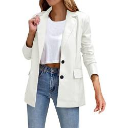 hehiy Veste en Cuir Faux pour Femme à Col Montant Courte et à Manches Longues avec Fermeture Éclair - Style Moto Biker Leder Mantel Lederjacke Damen Lange Motorradjacke Damen Winter GrößE S - 5Xl von hehiy