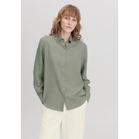 hessnatur Damen Bluse Relaxed aus TENCEL™ Lyocell - grün - Größe 36 von hessnatur