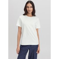 hessnatur Damen Heavy T-Shirt Relaxed aus Bio-Baumwolle - weiß - Größe 36 von hessnatur