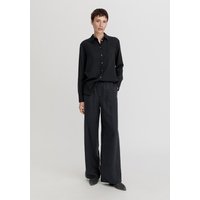 hessnatur Damen Hose Wide Leg Relaxed aus TENCEL™ Lyocell™ - schwarz - Größe 36 von hessnatur