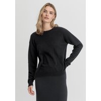 hessnatur Damen Pullover Regular aus Kaschmir - schwarz - Größe 48 von hessnatur