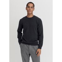 hessnatur Herren Pullover Basic aus Bio-Baumwolle - grau - Größe 56 von hessnatur