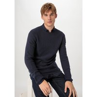 hessnatur Herren Pullover Regular aus Bio-Baumwolle - blau - Größe 48 von hessnatur