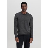 hessnatur Herren Pullover Regular aus Bio-Baumwolle mit Bio-Merinowolle - grau - Größe 54 von hessnatur