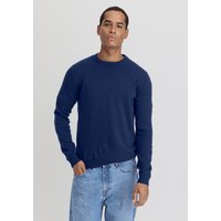 hessnatur Herren Pullover Regular aus Kaschmir - blau - Größe 56 von hessnatur