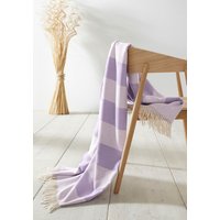 hessnatur Plaid NANNE aus Bio-Merinowolle - lila - Größe 130x180 cm von hessnatur