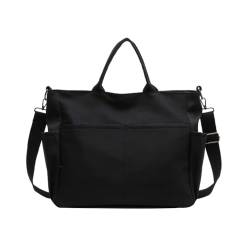 hgnxa All-Matching-Umhängetasche für Damen, große Kapazität, Umhängetasche, einfache Tasche, Schwarz von hgnxa