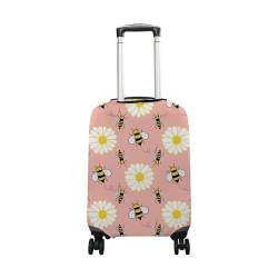 hihihihihihihihi Gepäckabdeckung, Spandex, Reiseschutz, Orange, Früchte, tropische Pflanzen, wasserfarben, waschbar, 55,9 - 61 cm, Bienen Blumen Rosa Frühling, L von hihihihihihihihi