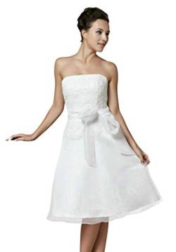 hochzeits-shop-hamburg HBH Hamburger Brautmoden Brautkleid WD1145 (48, Ivory) von hochzeits-shop-hamburg