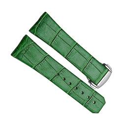 honyeuk 17mm 23mm Echtes Leder Uhrenarmband Für Omega Constellation Double Eagle Serie Männer Frauen Armbänder Armband(Green,23mm) von honyeuk