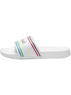 HUMMEL Unisex Pool Slide Retro Sandale, Weiß, 45 EU von hummel