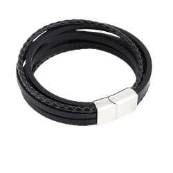 iSpchen,Handgewebte Mehrschicht-Armbänder | Magnetischer Verschluss | Freundschaftsarmbänder | Ermüdungswiderstand | Herrenarmband | zum Verschenken #03 von iSpchen