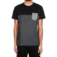 iriedaily T-Shirt - Basic T-Shirt - Graues Kurzarm Shirt - Block Pocket Tee von iriedaily