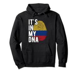 Funny it's in my DNA Kolumbien Flagge Fingerabdruck Pullover Hoodie von it's in my DNA Colombia flag Fingerprint