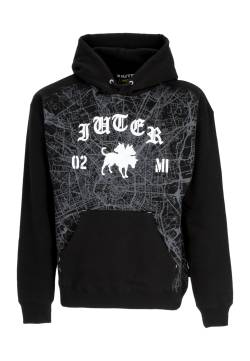 Herren-Hoodie Milan Map Logo Hoodie X Club Dogo Schwarz von iuter