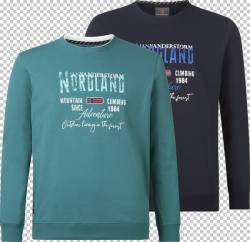 Doppelpack Sweatshirt BOTU Jan Vanderstorm petrol dunkelblau von jan vanderstorm